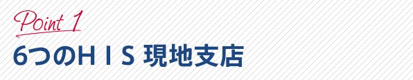 Point1 6つのH.I.S.現地支店