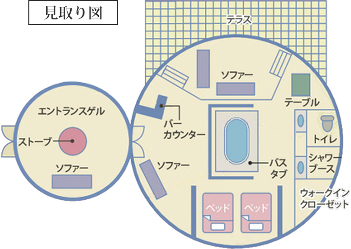 客室の見取り図