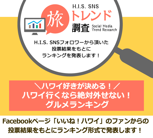 ハワイ行くなら絶対外せない!グルメランキング