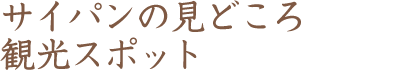 サイパンの見どころ観光スポット（テキスト）